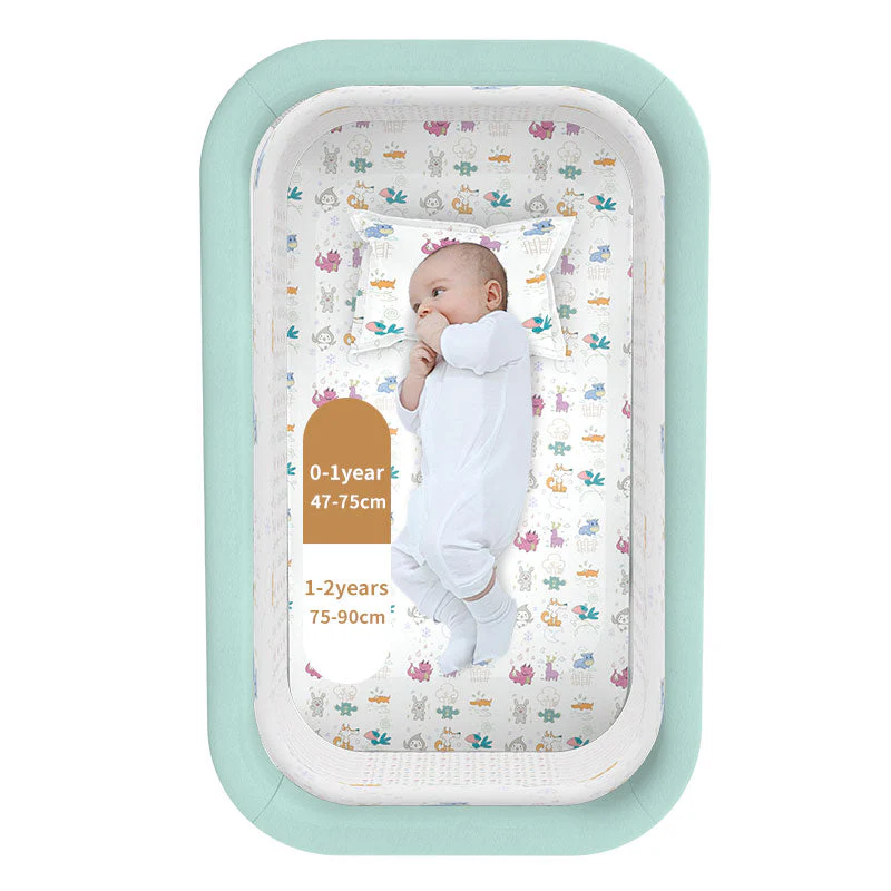Adjustable Foldable Portable Minimalist Baby Crib - Image 3