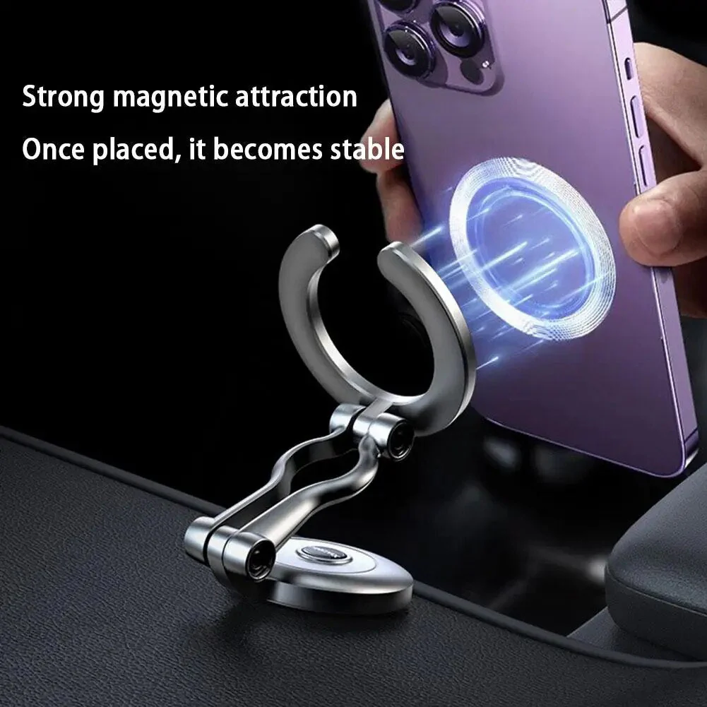 Adjustable Folding Magnetic Ring Car Phone Holder - Image 4