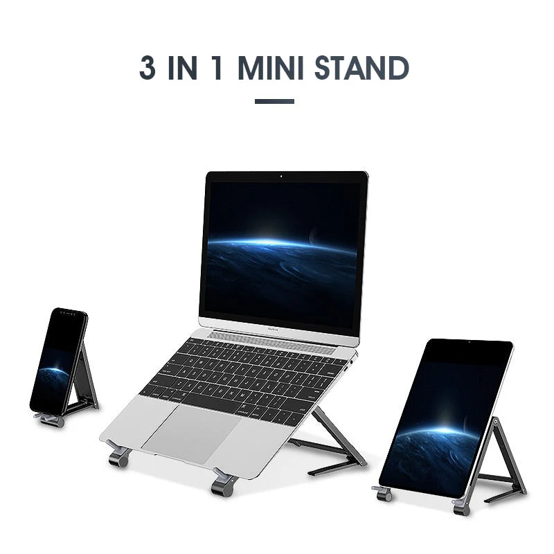 Adjustable Folding Notebook Phone Holder Stand - Image 2
