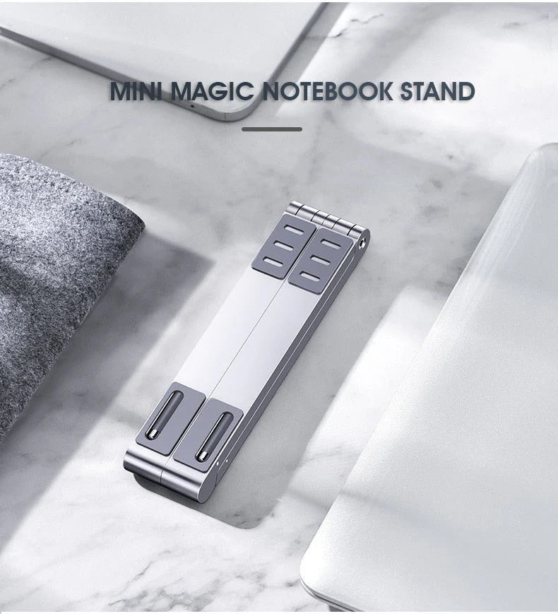 Adjustable Folding Notebook Phone Holder Stand - Image 4