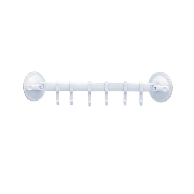 Adjustable Hook Double Suction Towel Rack - Image 9