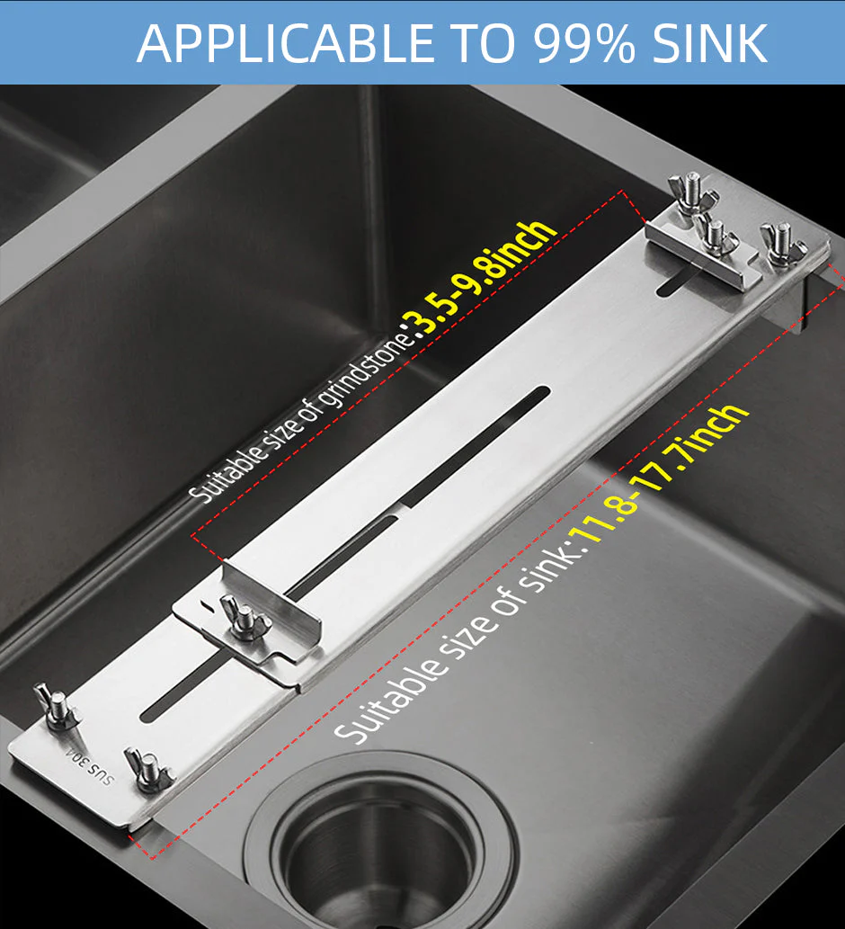 Adjustable Stone Base Sink Knife Sharpener Holder - Image 2