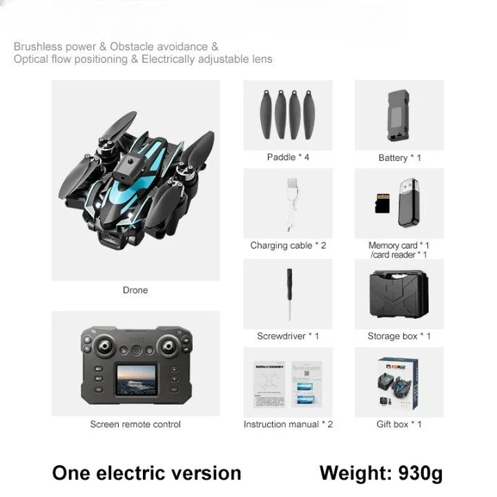 Advanced Obstacle Avoidance LCD Screen Brushless Drone - Image 6