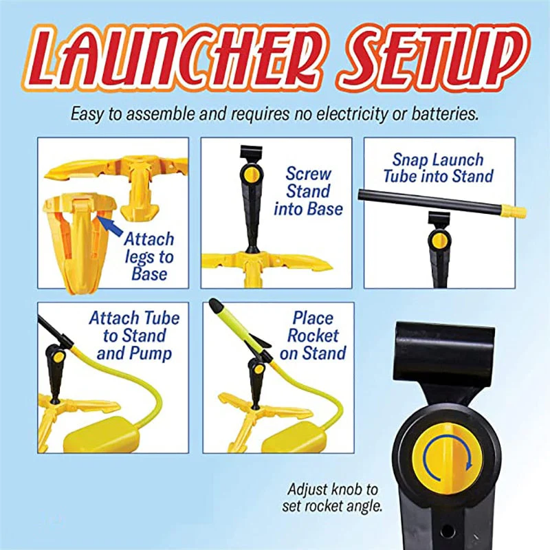 Air Pump Foam Rocket Launcher - Image 6