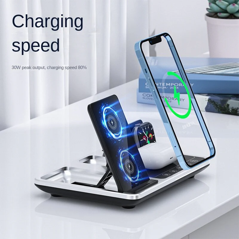 All-In-One Wireless Charging Dock Clock - Image 3