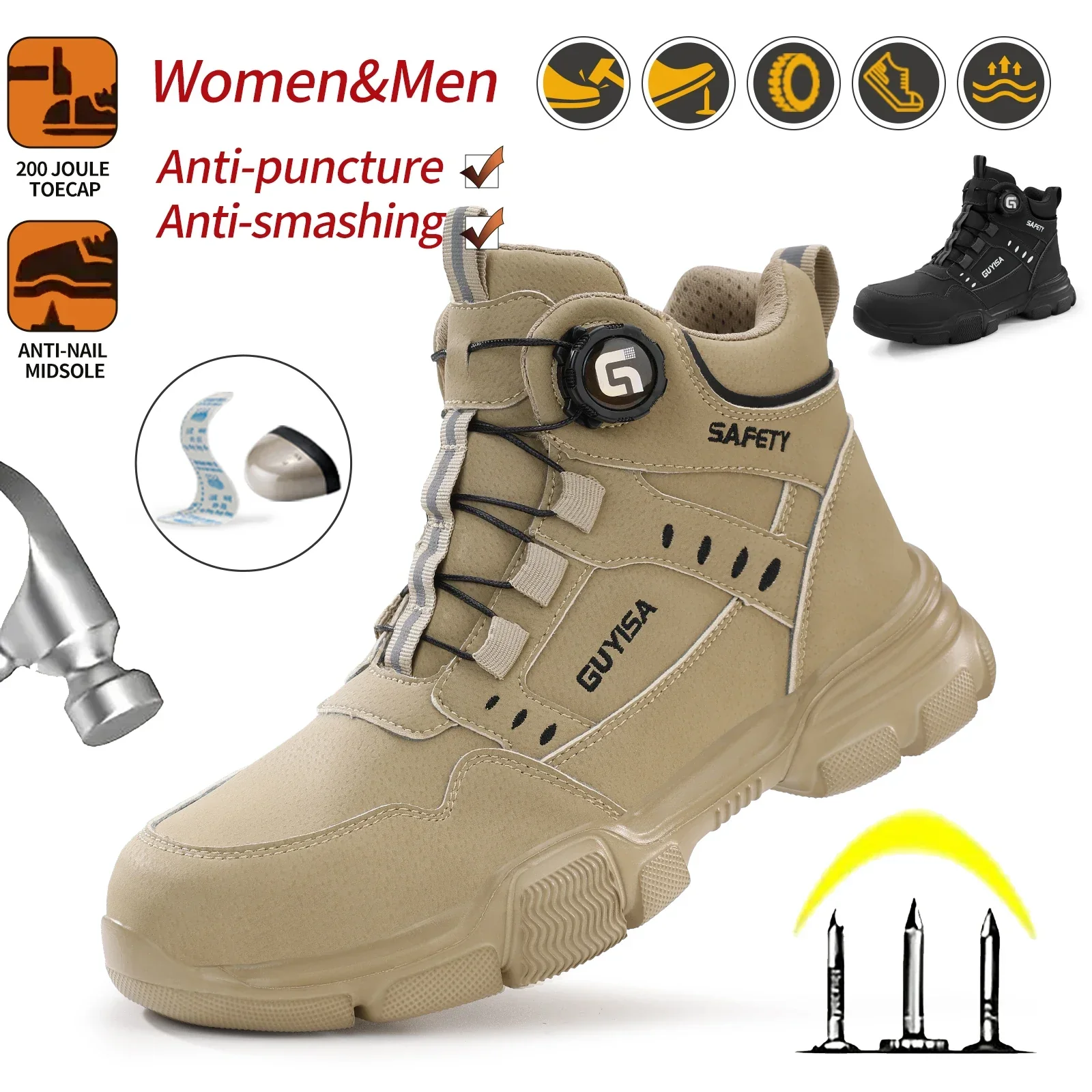 All-Terrain Anti-Smashing Protective Industrial Grade Shoes - Image 4