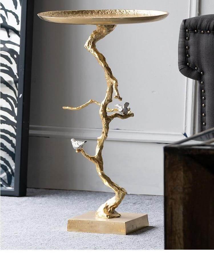 Aluminum Modern Tree Branches Coffee Side Table - Image 8