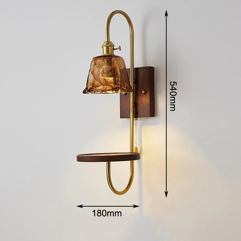 American Vintage Glass Wall Ambient Lamp - Image 8