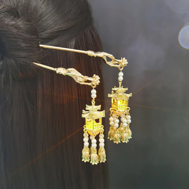 Ancient Style Lantern Hair Pins - Image 3