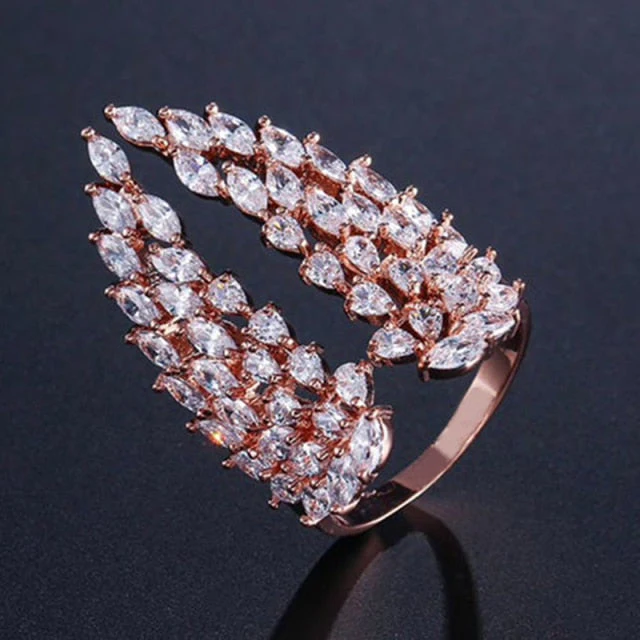 Angel Wing Zirconia Fancy Rings - Image 4