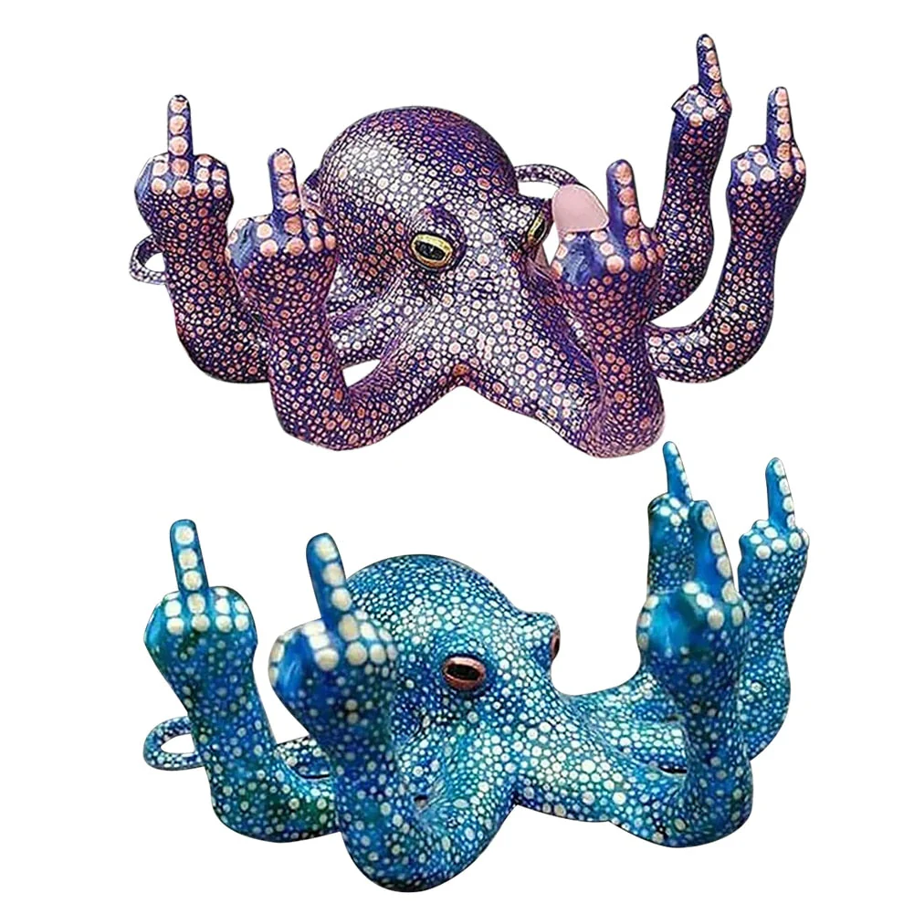 Angry Luminous Octopus Resin Decor - Image 6