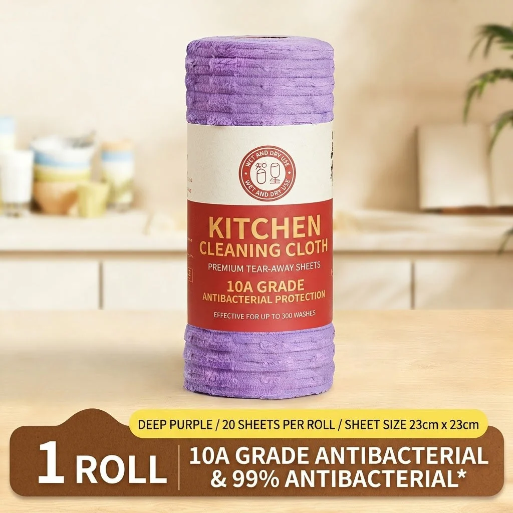 Anti-Bacterial Reusable Kitchen Cleaning Cloth Roll - Image 4