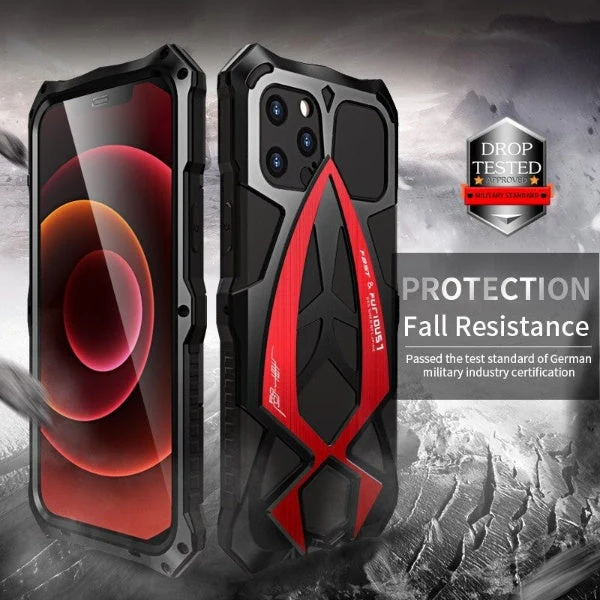 Anti-Knock Metal Heavy Duty Waterproof iPhone Case - Image 2