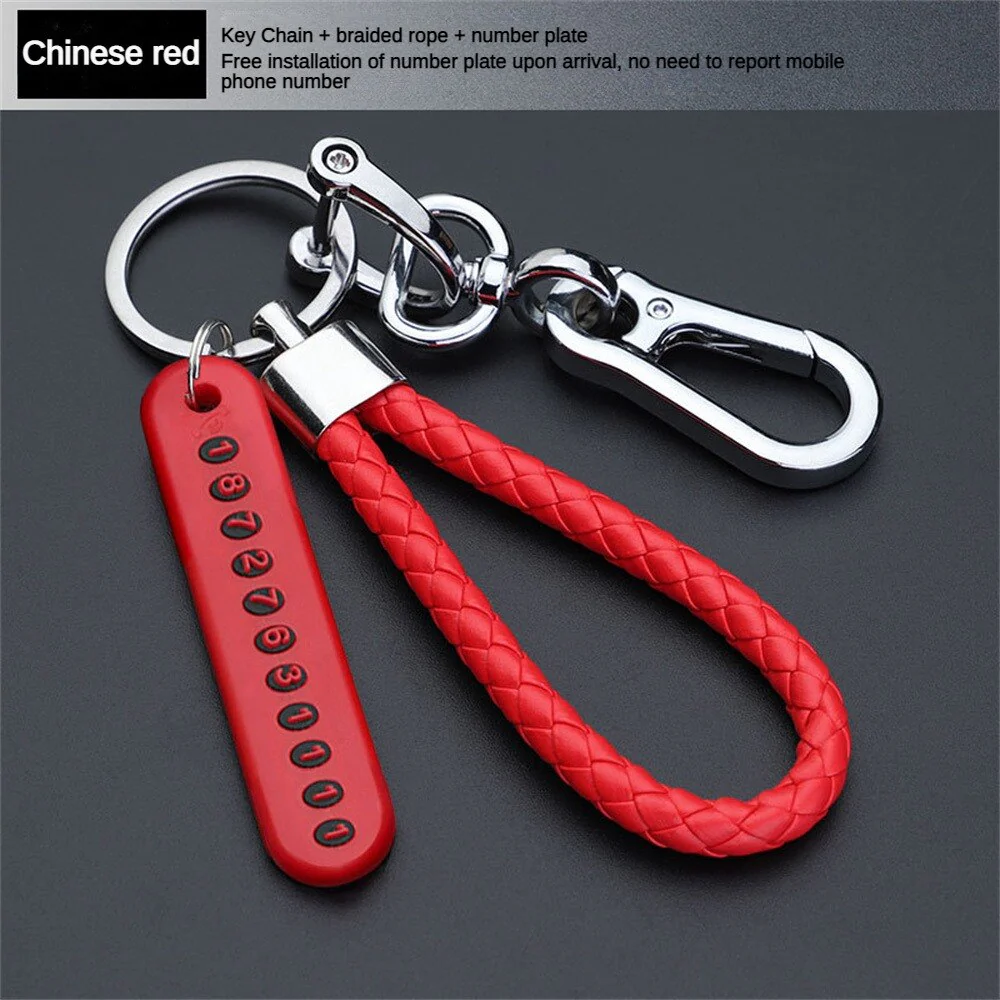 Anti Lost Metal Phone Number Keychain - Image 6
