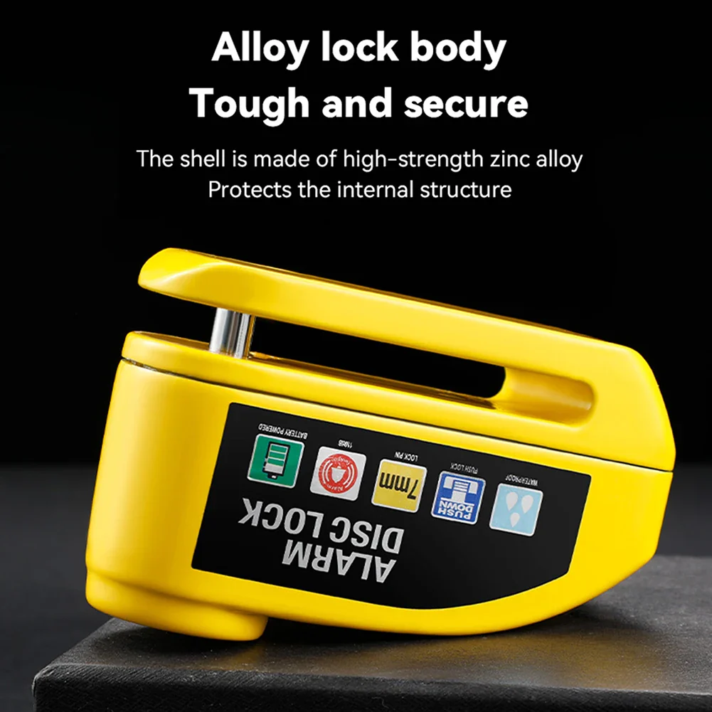 Anti-Theft Security Aluminium Disc Brake Alarm Lock - Image 5