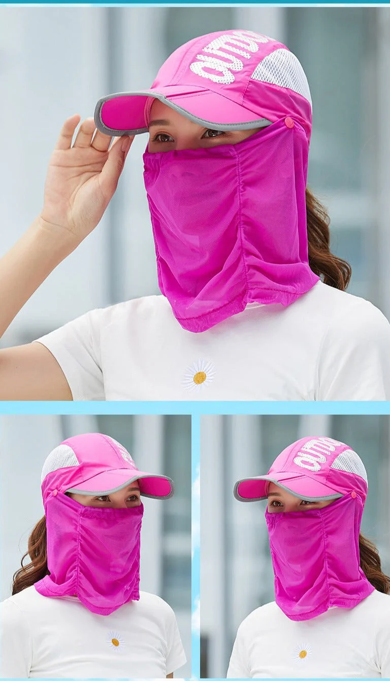 Anti-Ultraviolet Outdoor Breathable Summer Mask Hat - Image 3