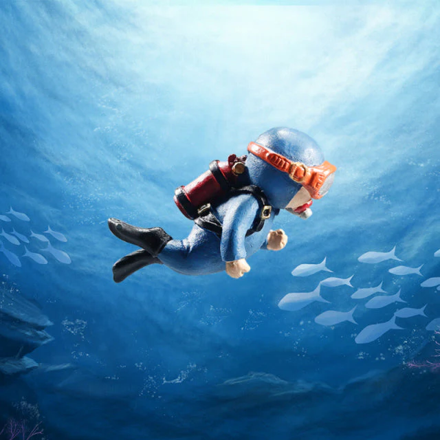 Aquarium Floating Diver Ornament - Image 7