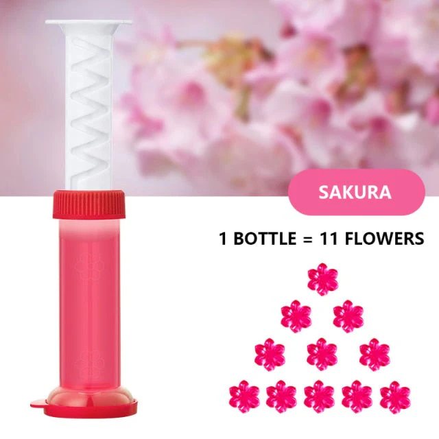 Aromatic Air Freshener Flower Gel Toilet Cleaner - Image 11