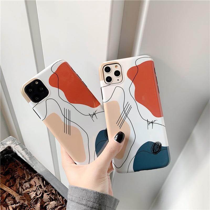 Art Retro Abstract Geometry iPhone Case - Image 2