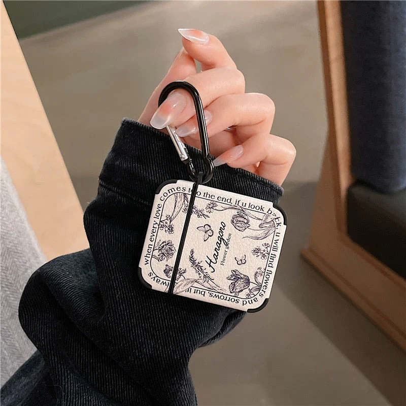 Artistic Flower Leather Airpods Case - Image 2