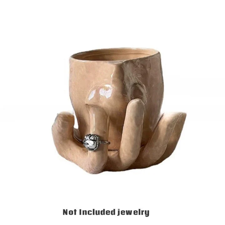 Artistic Hand Grip Base Unique Coffee Mug - Image 7