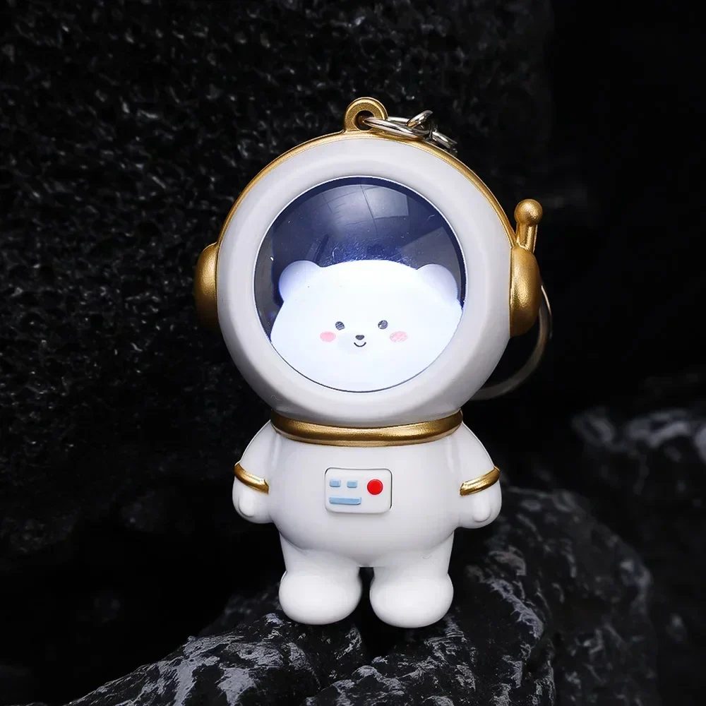 Astronaut Bear LED Keychain Light - Image 9
