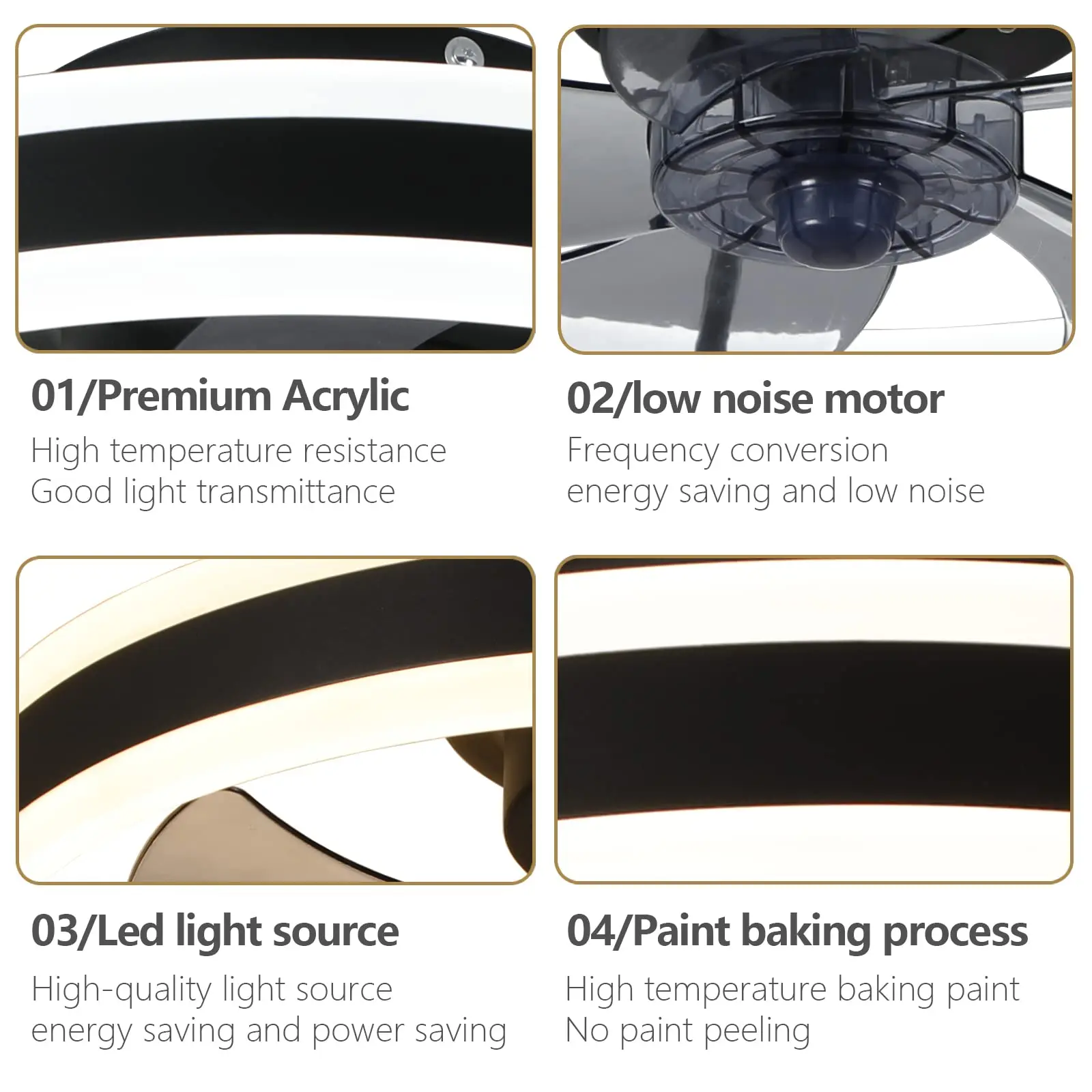 Aura Silent LED Ceiling Fan Lamp - Image 6