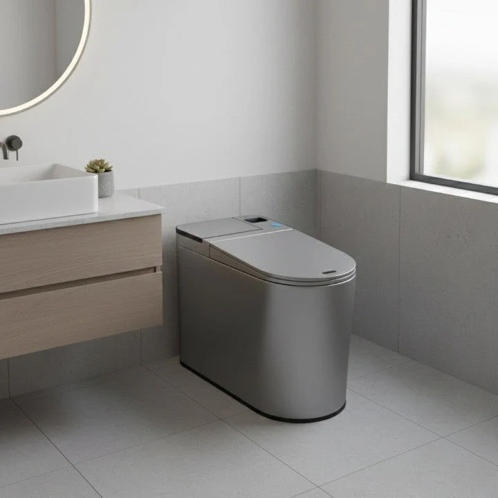 Auto Lift Integrated Brush Toilet Can - Image 5