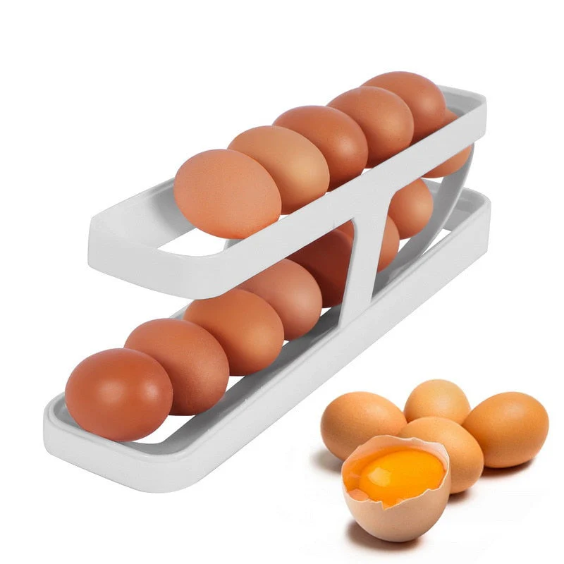 Automatic Egg Rolling Holder Organizer Rack - Image 7