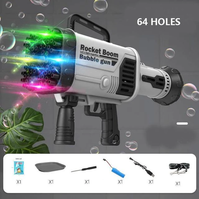 Automatic Flashing Rocket Launcher Bubble Gun - Image 10