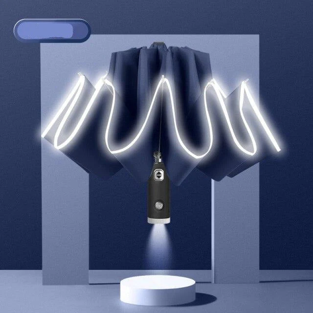 Automatic Reverse Led Light Foldable Umbrella - Image 10
