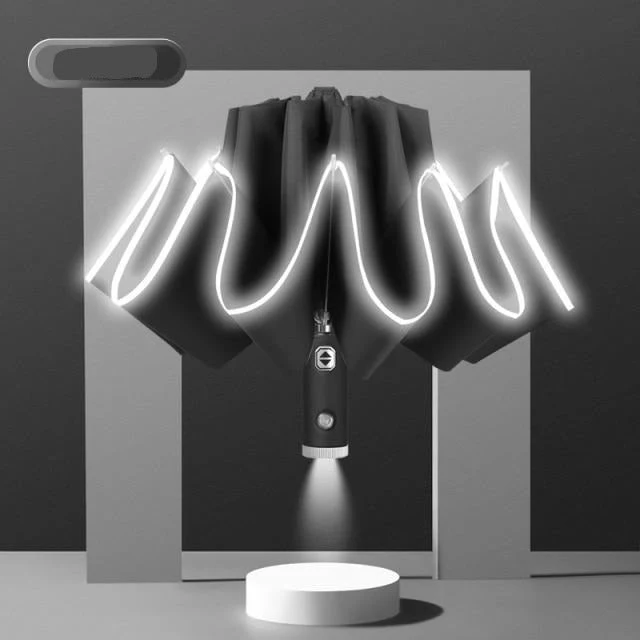Automatic Reverse Led Light Foldable Umbrella - Image 9