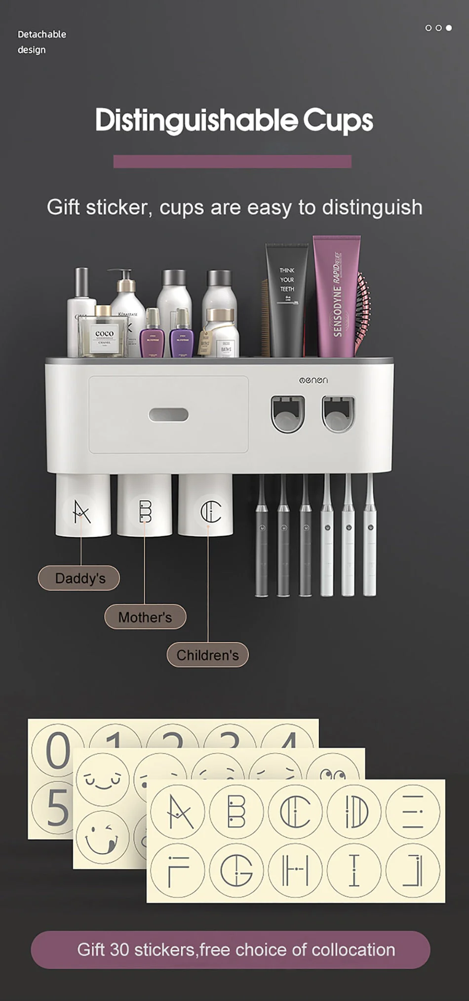 Automatic Toothpaste Squeezer Bathroom Storage Rack - Image 13