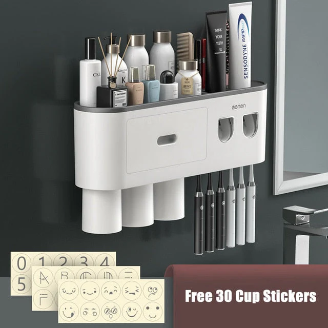 Automatic Toothpaste Squeezer Bathroom Storage Rack - Image 17
