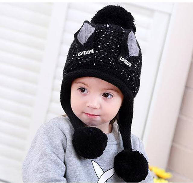 Baby Girl Earflaps hat - Image 4