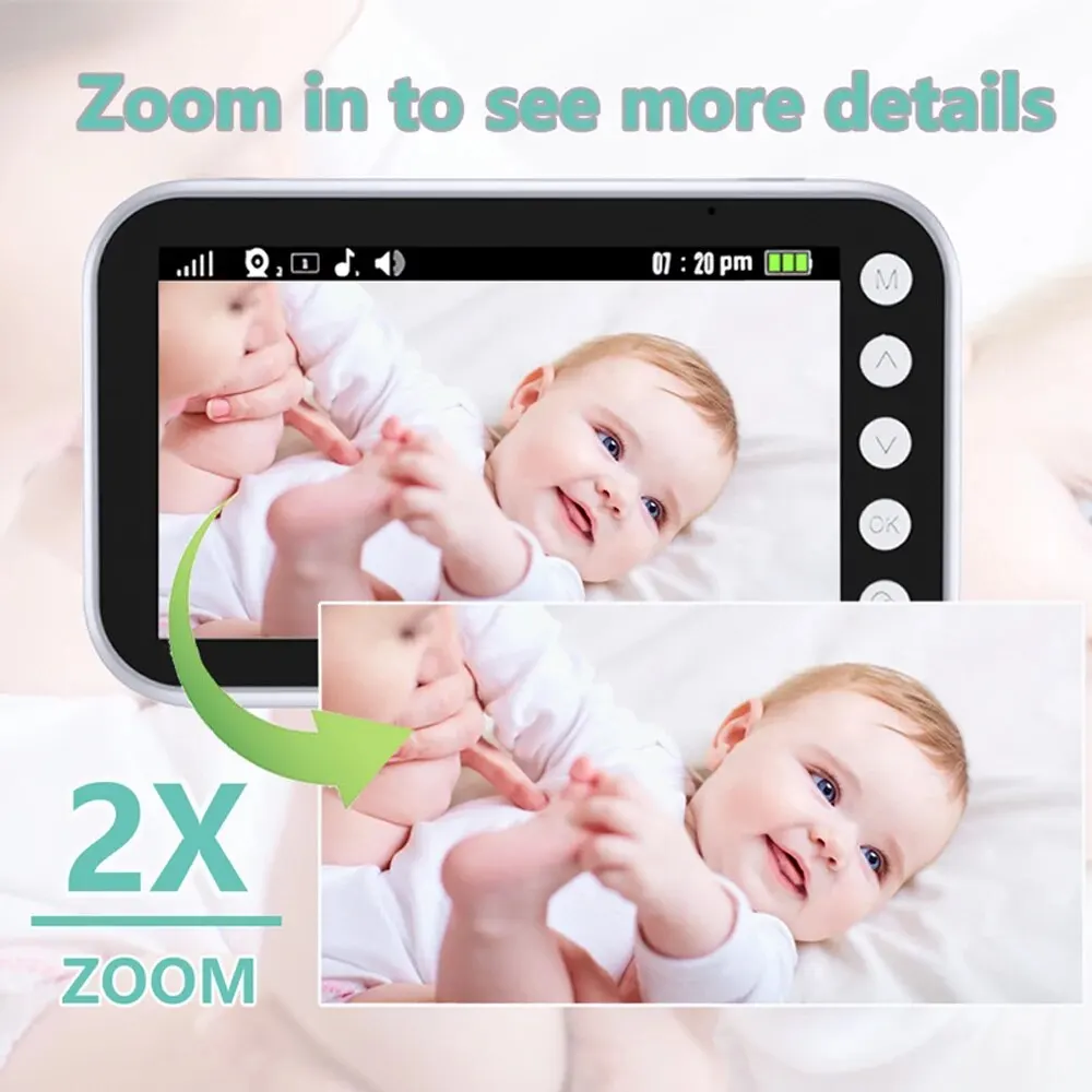 Baby Monitor Surveillance Night Vision Music Nanny Camera - Image 6