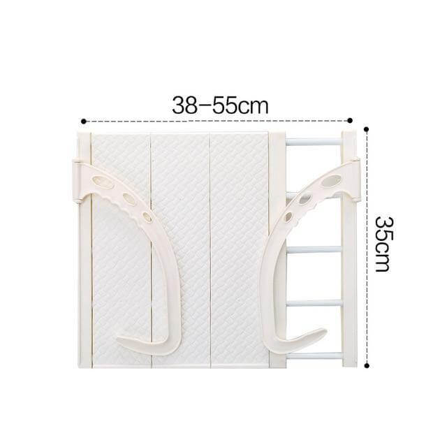 Balcony Foldable Clothes Hanging Drying Rack Organizer - Image 9