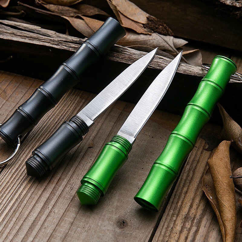 Bamboo Portable Self Defense Camping Knife - Image 6