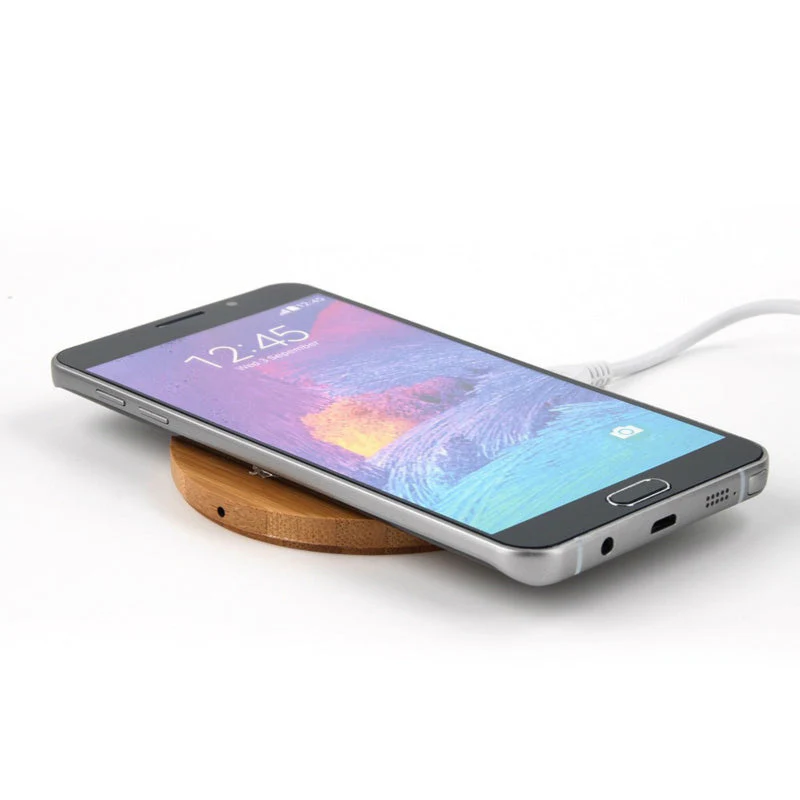 Bamboo Wood Slim Wireless Chargers - Image 2