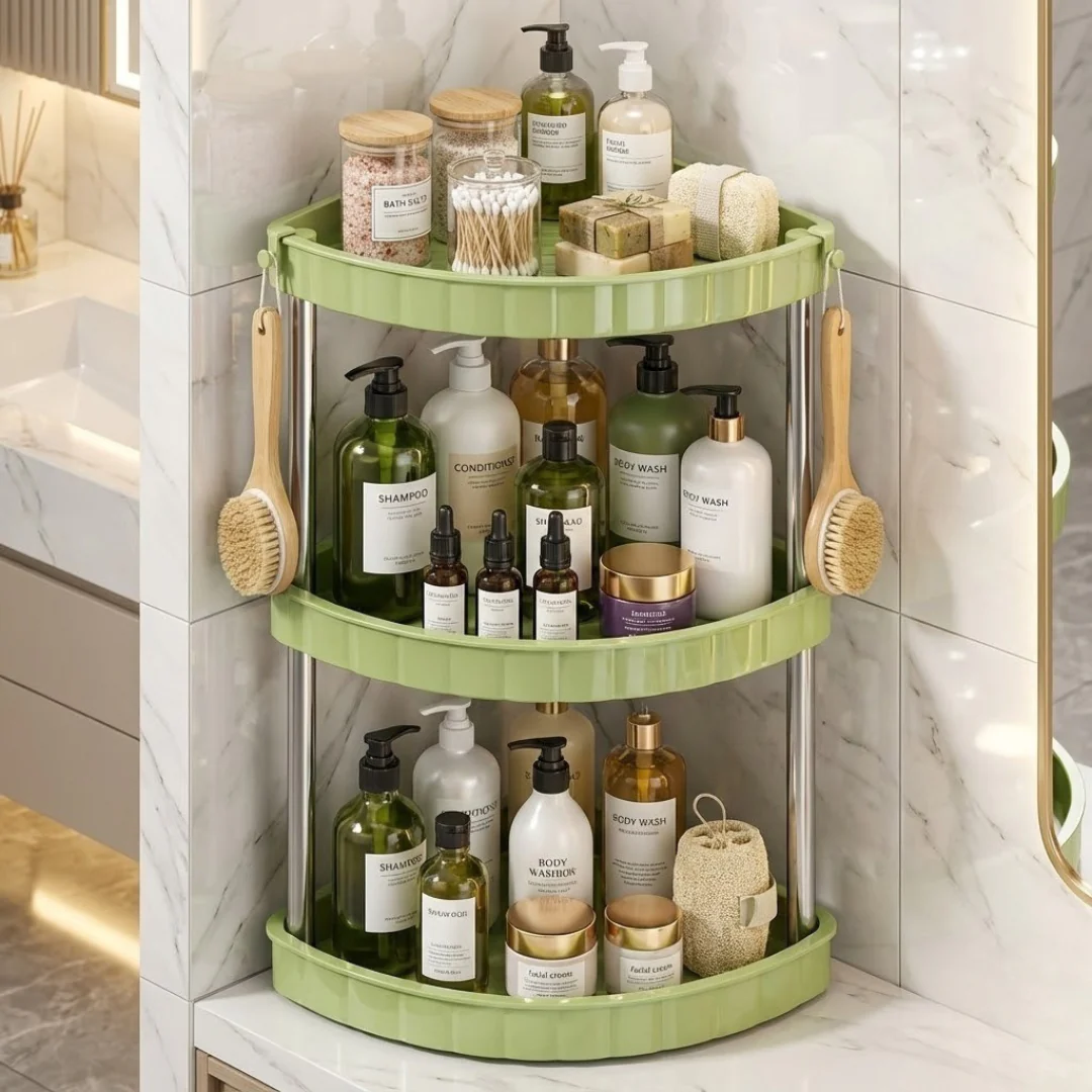 Bathroom Space-Saver Corner Organizer Rack - Image 2