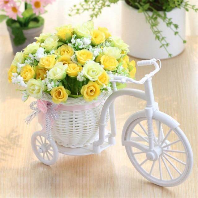 Bike Flower Basket Vase Decor - Image 8