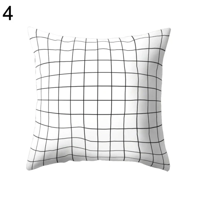 Black and White Design Geometric Home Pillow Cases - Image 5