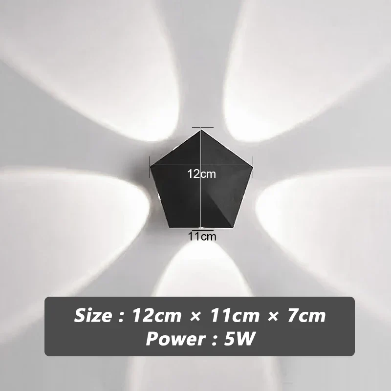 Black Prism Ambient Minimal Wall Lamp - Image 7