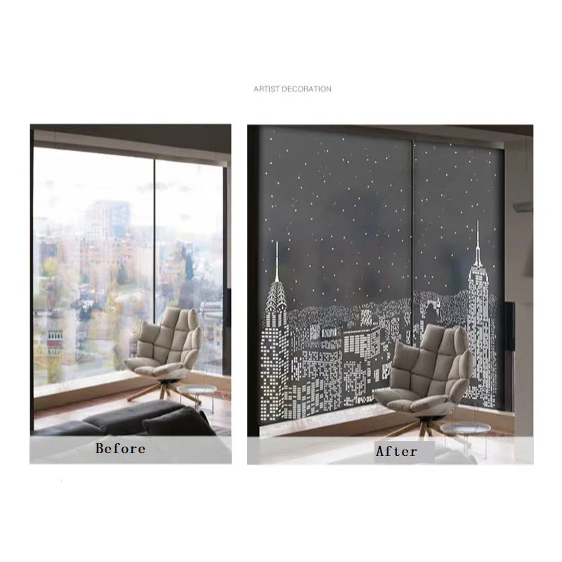 Blackout Amazing City Night View Window Sticker - Image 4
