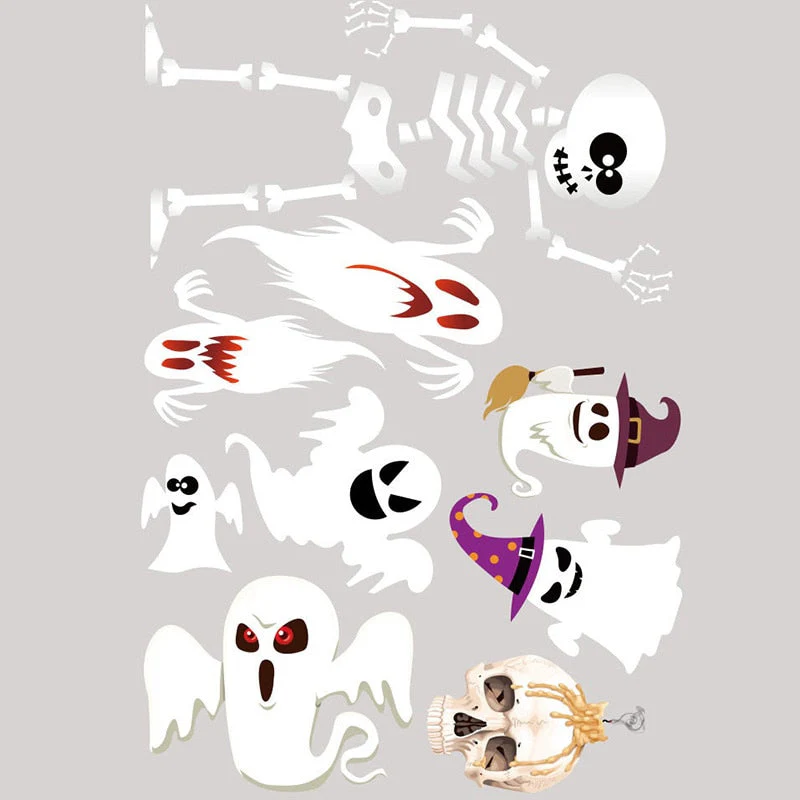 Bloody Handprint Stickers Halloween Decor - Image 10