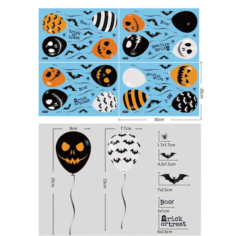 Bloody Handprint Stickers Halloween Decor - Image 9