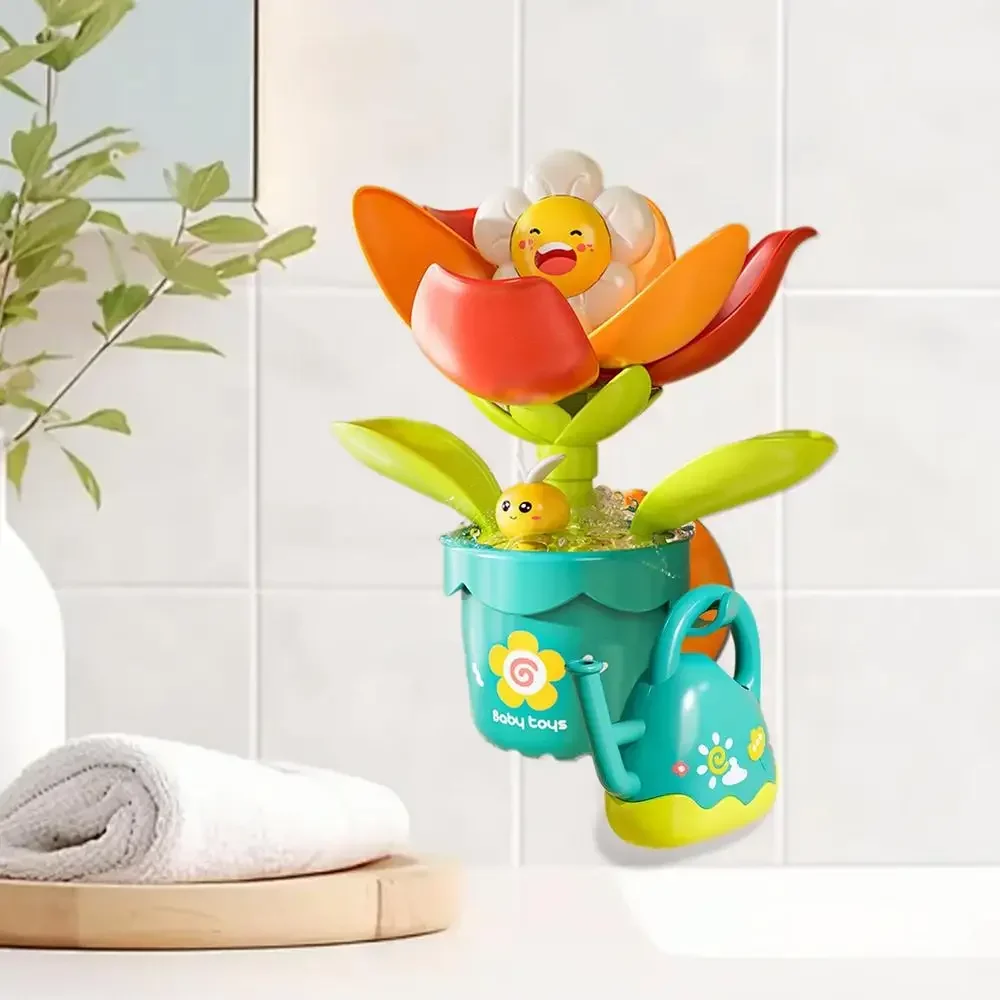 Blooming Flower Waterfall Baby Bath Toy - Image 6