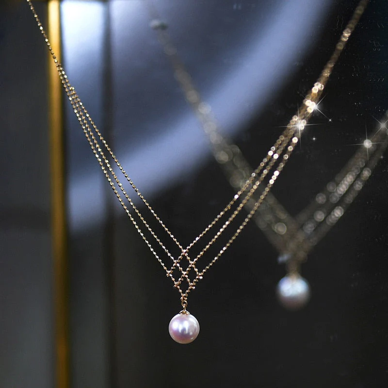Bohemian Drop Stylish Pearl Necklace - Image 9