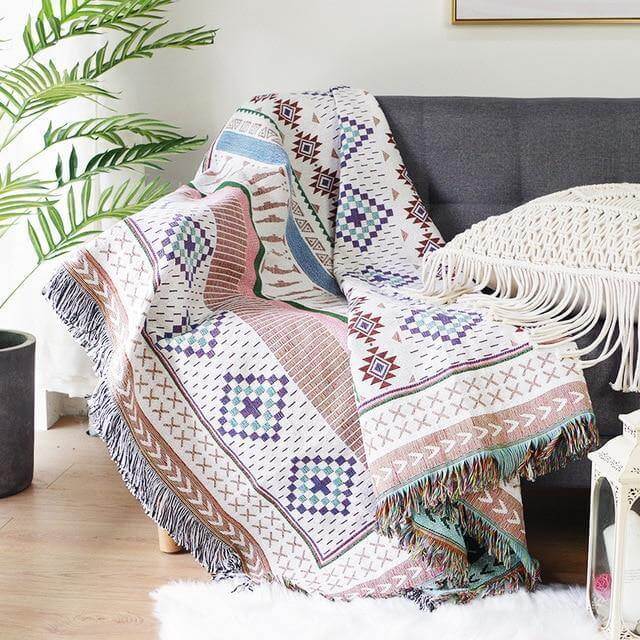 Boho StyleKnitted Blanket - Image 9