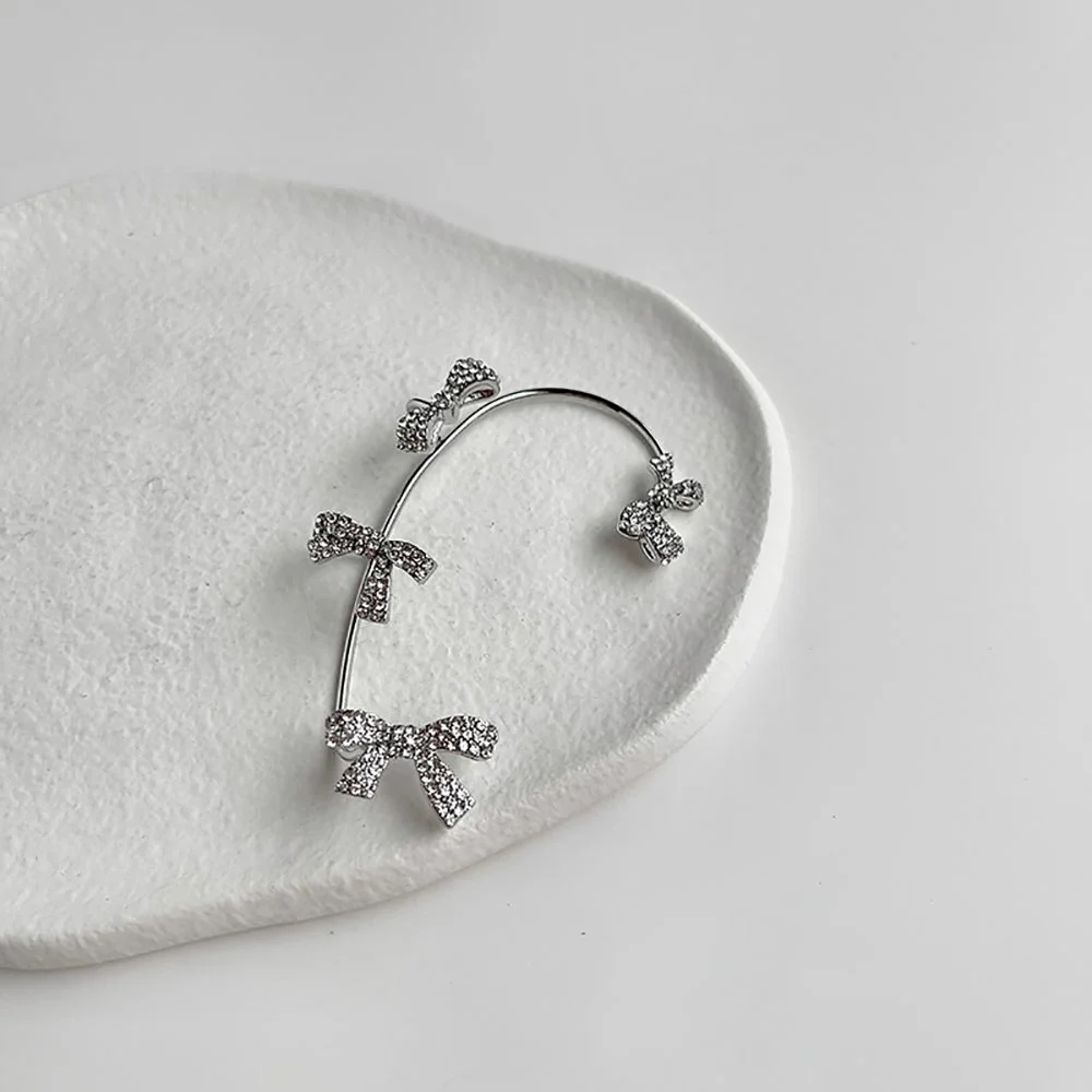 Bow Ear Clip Earrings - Image 2
